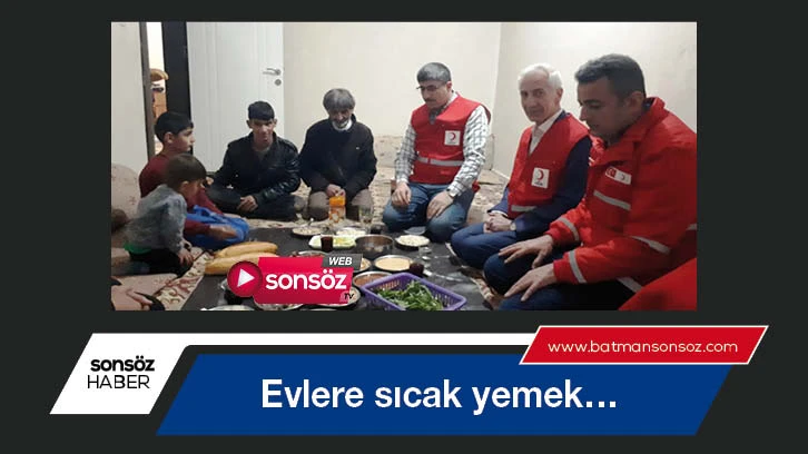 Evlere sıcak yemek…