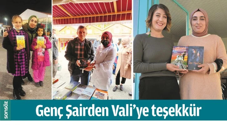 GENÇ ŞAİRDEN VALİ’YE TEŞEKKÜR