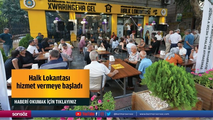 Halk Lokantası hizmet vermeye başladı