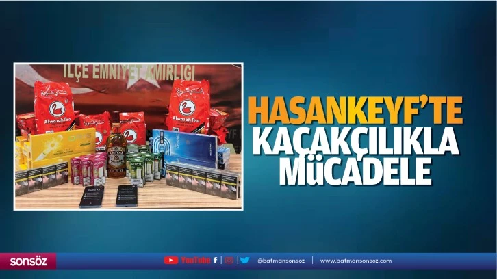 Hasankeyf'te kaçakçılıkla mücadele