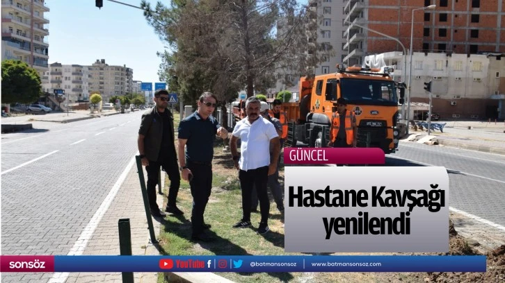 Hastane Kavşağı yenilendi