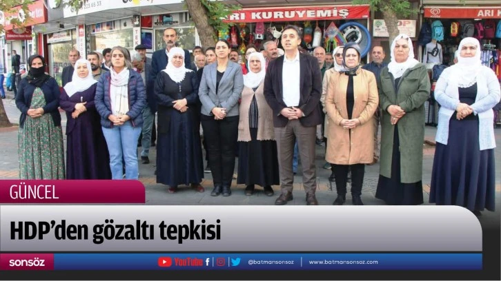 HDP’den gözaltı tepkisi