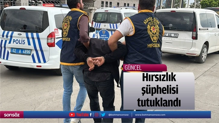 Hırsızlık şüphelisi tutuklandı