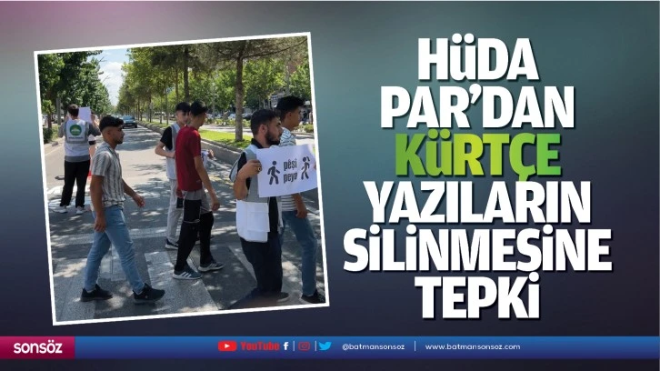 Hüda Par’dan Kürtçe yazıların silinmesine tepki