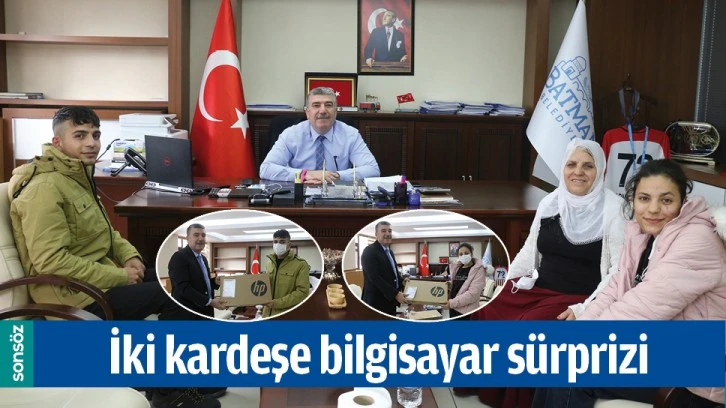 İKİ KARDEŞE BİLGİSAYAR SÜRPRİZİ