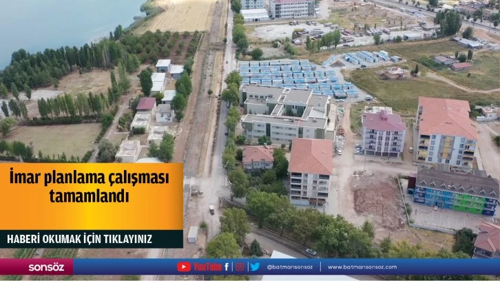 İmar planlama çalışması tamamlandı