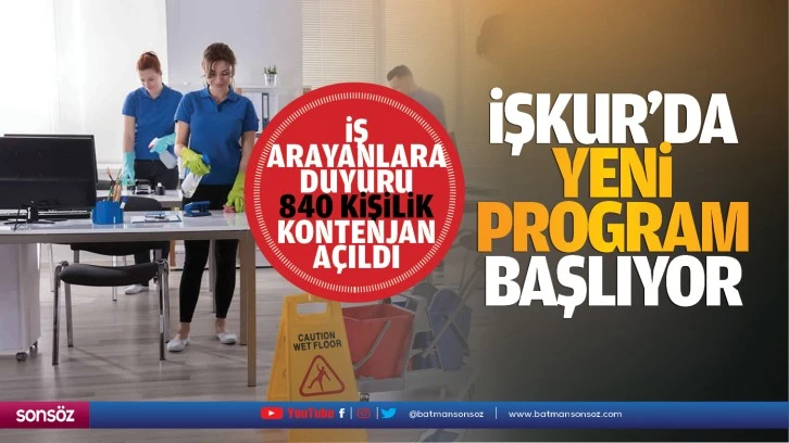 İş arayanlara duyuru; 840 kişilik kontenjan açıldı