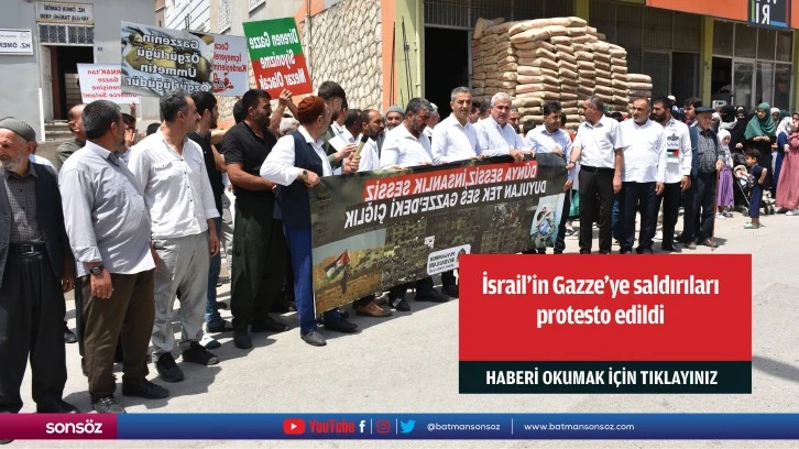 İsrail'in Gazze'ye saldırıları protesto edildi