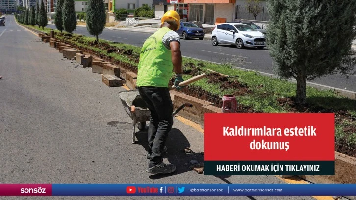 Kaldırımlara estetik dokunuş