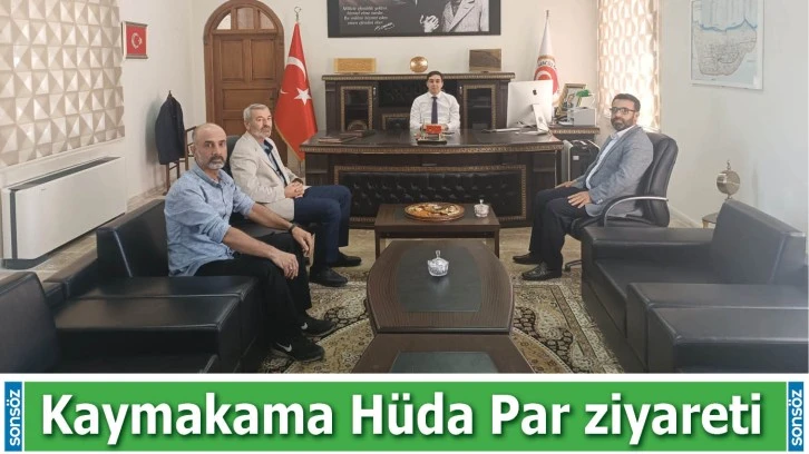 Kaymakama Hüda Par ziyareti