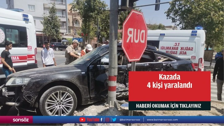 Kazada 4 kişi yaralandı