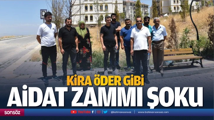 Kira öder gibi aidat zammı şoku