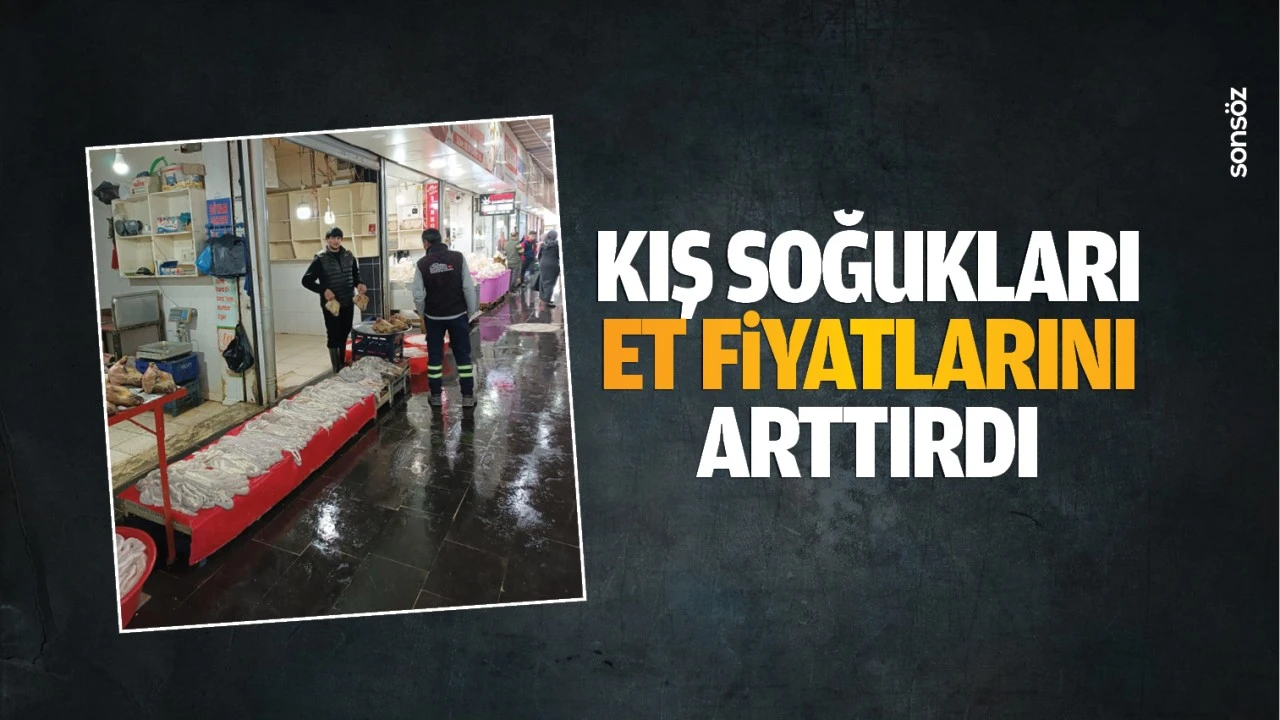 Kış soğukları et fiyatlarını arttırdı