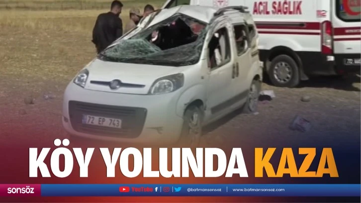 Köy yolunda kaza