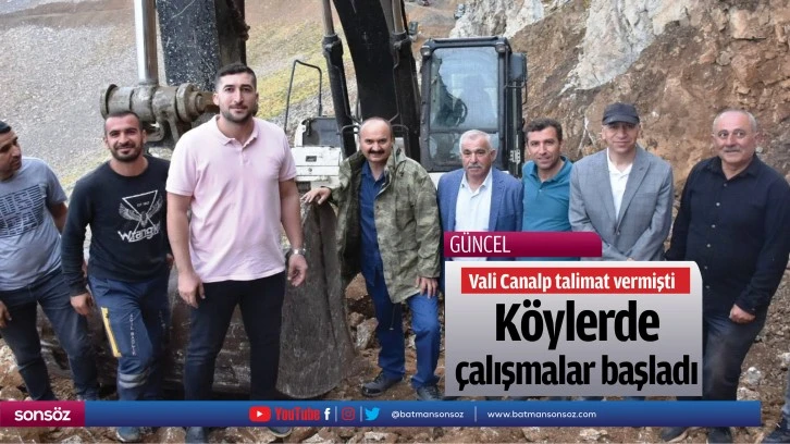 Köylerde çalışmalar başladı