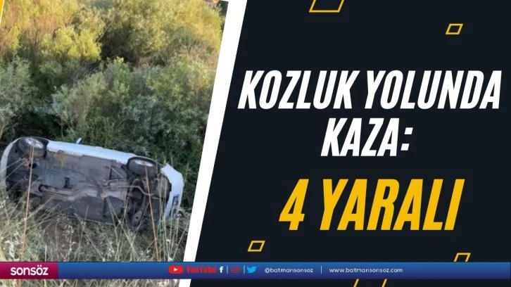 Kozluk yolunda kaza: 4 yaralı