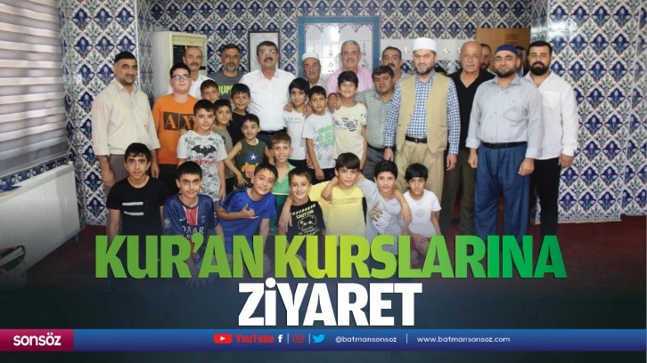 Kur’an Kurslarına ziyaret…