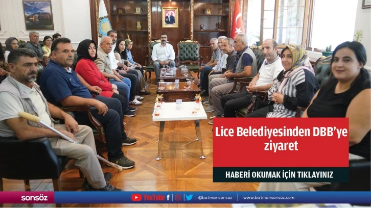 Lice Belediyesinden DBB’ye ziyaret