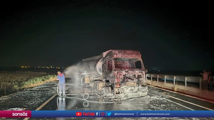 Mardin'de tankerde çıkan yangın söndürüldü