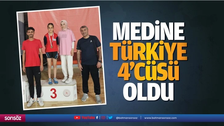 Medine, Türkiye 4’cüsü oldu