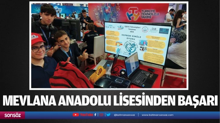 Mevlana Anadolu lisesinden başarı