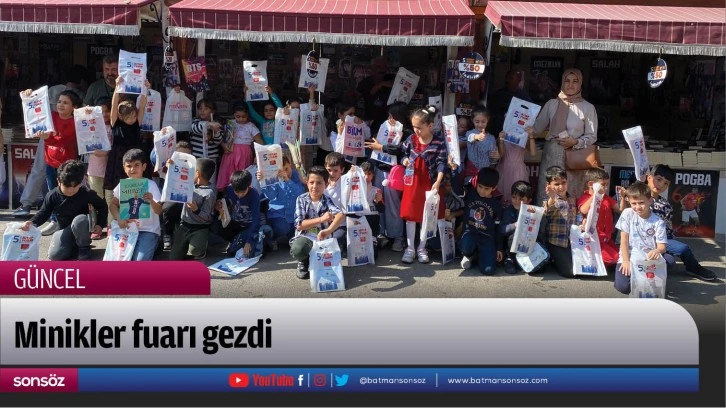 Minikler fuarı gezdi