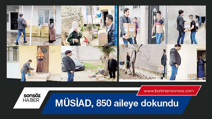 MÜSİAD, 850 aileye dokundu