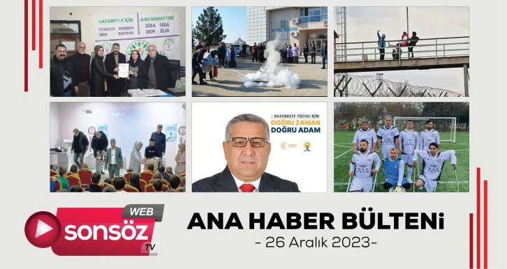 BATMAN ANA HABER BÜLTENİ 25 ARALIK 2023 