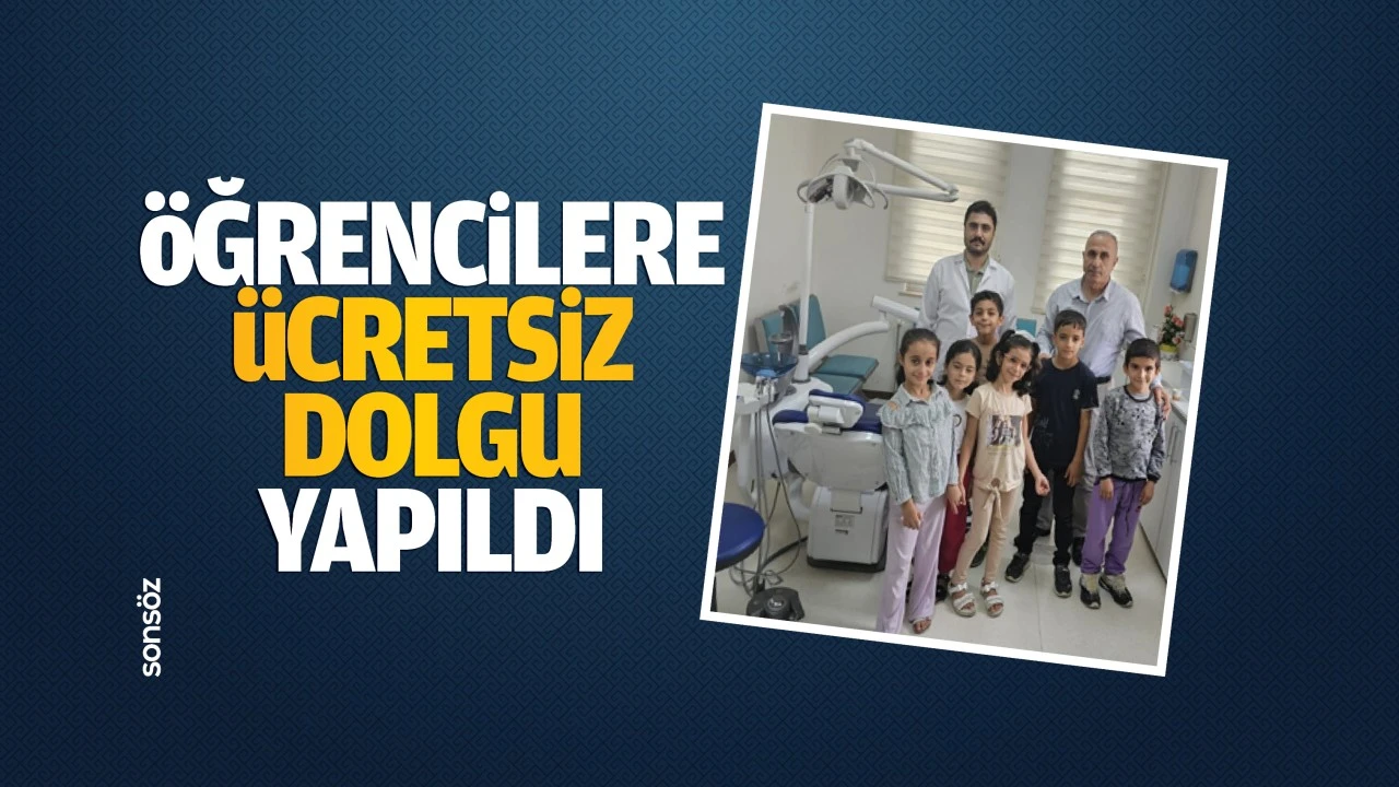 Öğrencilere ücretsiz dolgu yapıldı