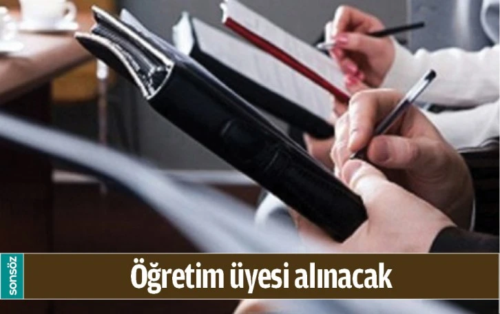 ÖĞRETİM ÜYESİ ALINACAK