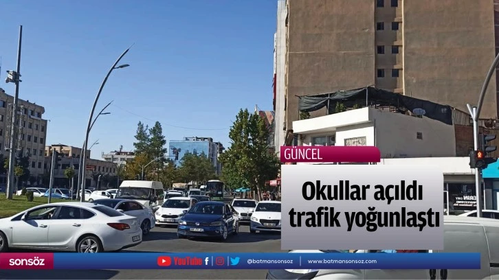 Okullar açıldı, trafik yoğunlaştı