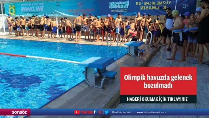 Olimpik havuzda gelenek bozulmadı