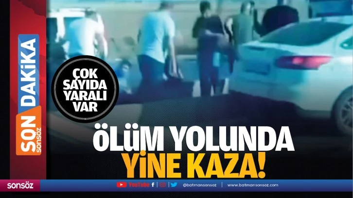 Ölüm yolunda yine kaza! Çok sayıda yaralı var...