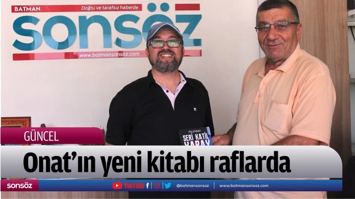 Onat’ın yeni kitabı raflarda