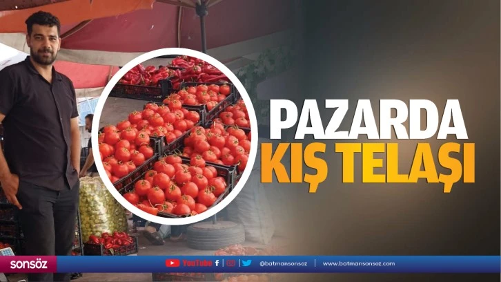 Pazarda kış telaşı…