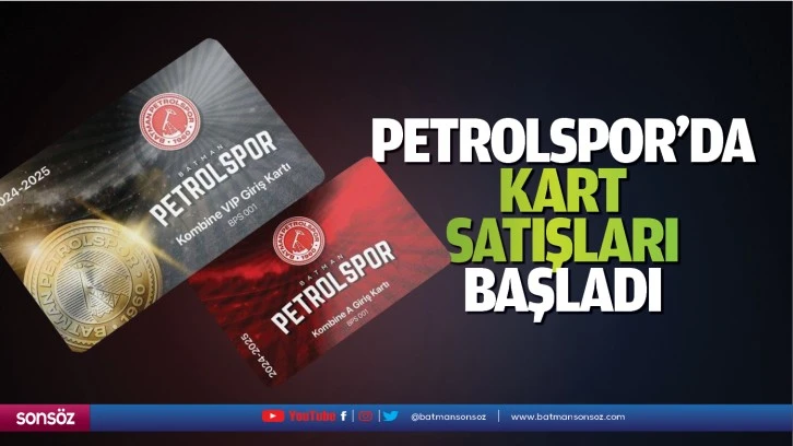 Petrolspor’da kart satışları başladı