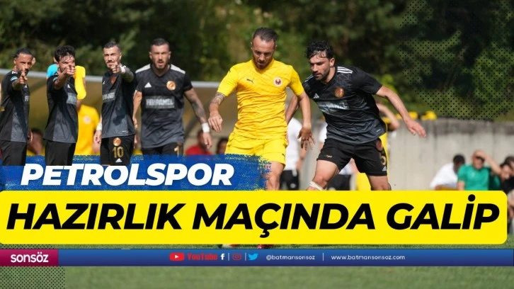 Petrolspor, hazırlık maçında galip