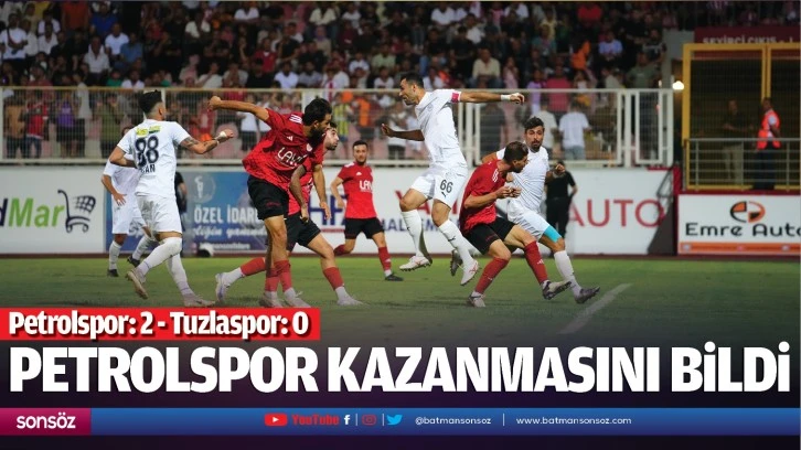 Petrolspor kazanmasını bildi