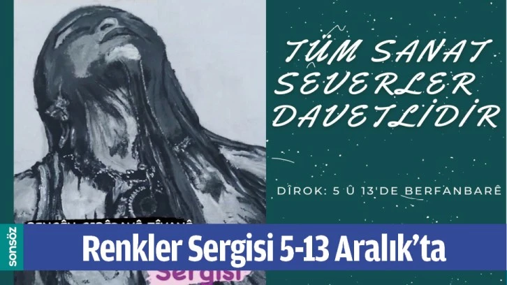 Renkler Sergisi 5-13 Aralık’ta