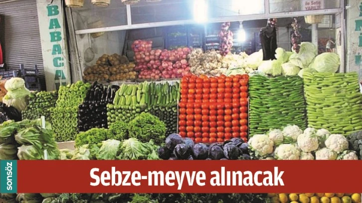 SEBZE-MEYVE ALINACAK