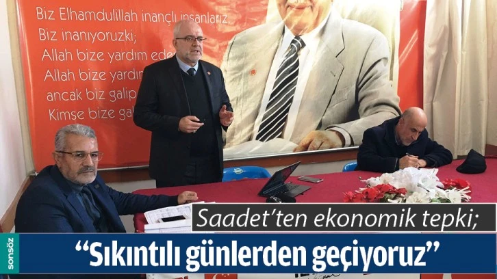 “SIKINTILI GÜNLERDEN GEÇİYORUZ”