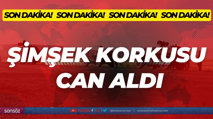 Şimşek korkusu can aldı