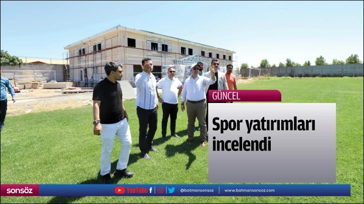 Spor yatırımları incelendi