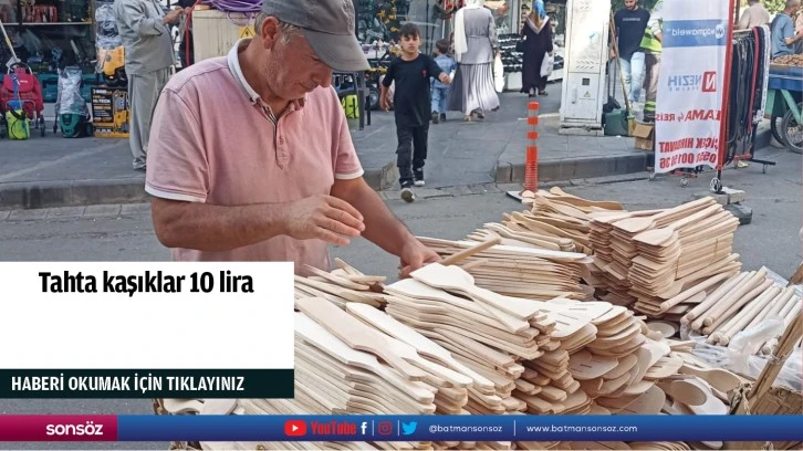 Tahta kaşıklar 10 lira