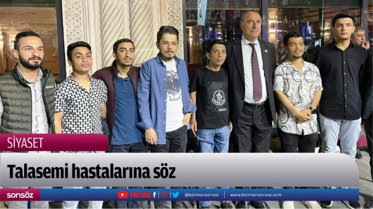 Talasemi hastalarına söz