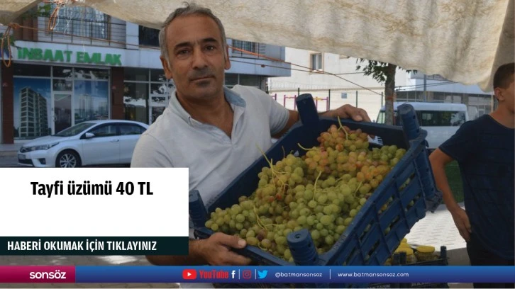 Tayfi üzümü 40 TL