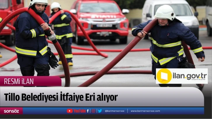 Tillo Belediyesi İtfaiye Eri alıyor