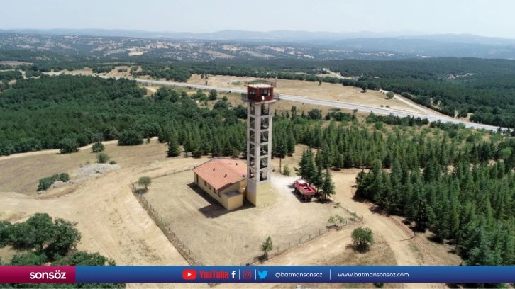 Trakya'da ormanlar yangınlara karşı 18 kuleden gözetleniyor