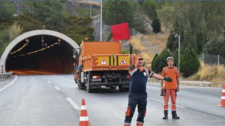 Tünelde yangın tatbikatı yapıldı