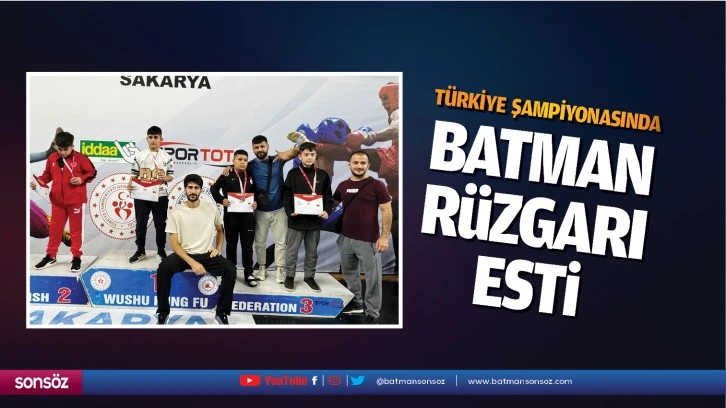 Türkiye şampiyonasında Batman rüzgarı esti